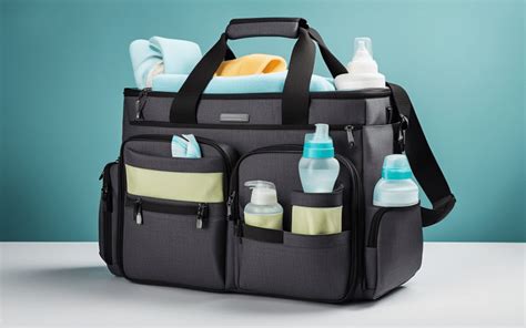 Detailansicht des Tartan-Innenstoffs einer Wickeltasche