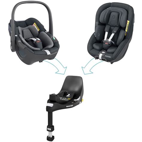 Illustration der korrekten Installation der FamilyFix Basisstation im Auto