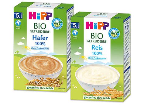 Collage: Verschiedene HiPP Babybreie und Beikostprodukte