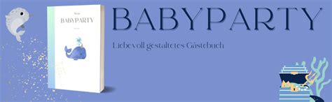 Beispiel für ein gestaltetes Babyparty-Gästebuch