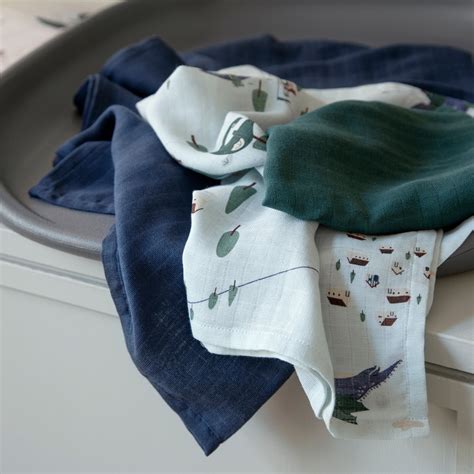 Nahaufnahme der Sebra Spucktücher im Design 