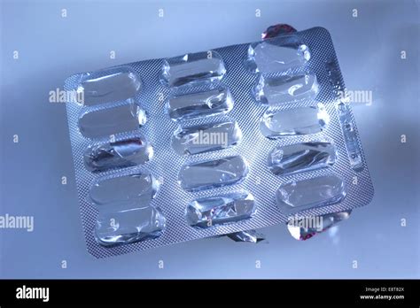 Medizinische Kohle-Tabletten in einer Blisterpackung