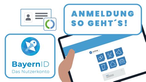Logo der BayernID und des Online-Ausweises