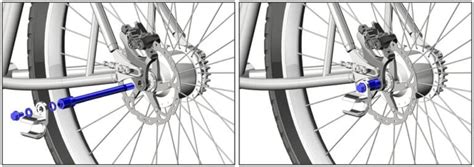 Schema eines Buggy-Vorderrads mit Kennzeichnung der Steckachse und des Gesamtdurchmessers