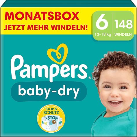 Infografik, die die Kerntechnologien der Pampers Premium Protection Windeln erklärt: Saugfähigkeit, Auslaufschutz, Weichheit und Passform.