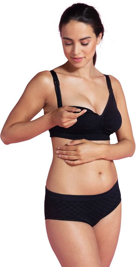 Detailaufnahme des Carriwell GelWire Still-BHs, die die Gelbügel und das nahtlose Design zeigt