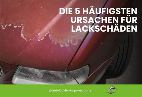 Schema zur Erklärung von Lackschäden durch Umwelteinflüsse