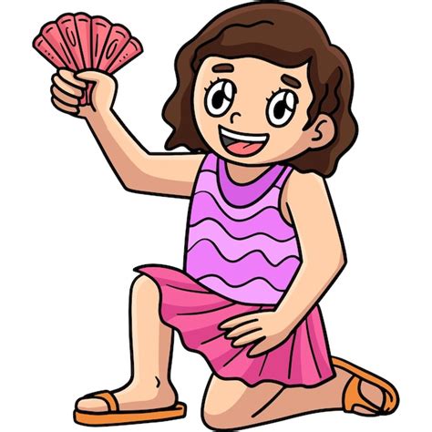 Illustration eines Kindes, das stolz sein Seepferdchen-Abzeichen zeigt