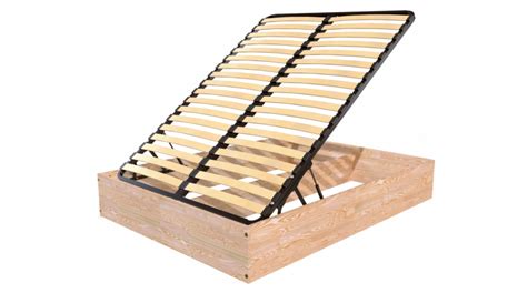 Schema mit den verschiedenen Teilen eines Babybetts mit Bettkasten: Holzrahmen, Lattenrost, Bettkasten, Gitterstäbe.