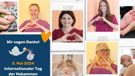 Collage von Fotos der Hebammen des Teams