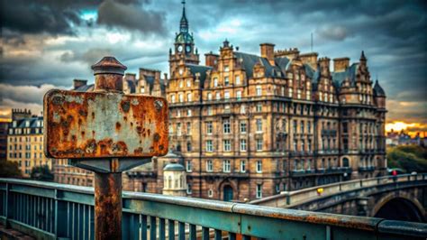 Historische Illustration eines schottischen Haferbreis mit Spurtle