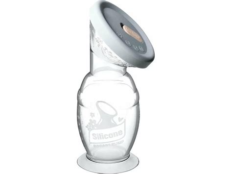 Schema zur korrekten Anbringung der Haakaa Milchpumpe mit Hervorhebung der Brustwarzenpositionierung im Trichters