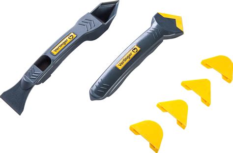 Werkzeuge zum Entfernen von Silikonfugen: Cuttermesser, Fugenkratzer, Spachtel