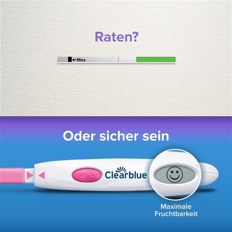 Bild des Clearblue Digital Ovulationstests mit deutlichem Smiley-Symbol