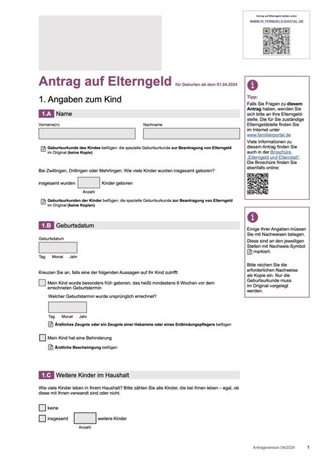 Infografik: Schritte zur Beantragung von Elterngeld
