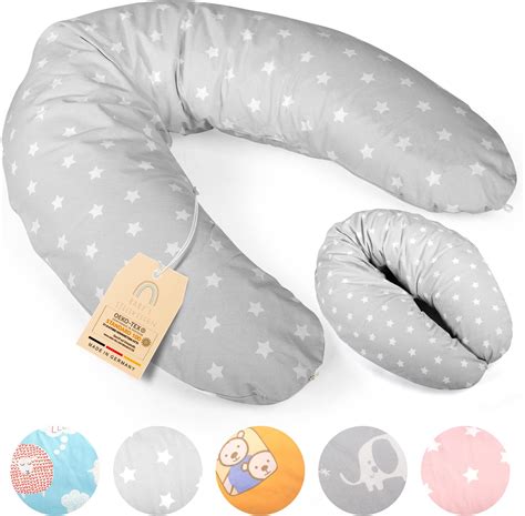 Theraline Komfort Stillkissen mit weichem Bezug und Füllung aus Mikroperlen