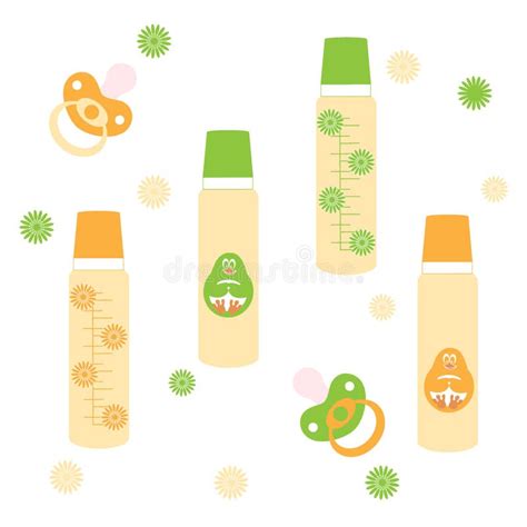 Illustration einer Babyflasche mit Pre-Nahrung