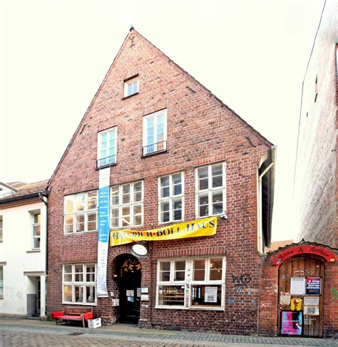 Die charakteristische Ausbuchtung des „Schwangeren Hauses“ in Lüneburg