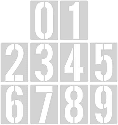 Beispiel einer selbstgemachten Zahlenschablone auf Papier