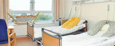 Beispiel für ein farblich gestaltet Zimmer auf der Wochenstation