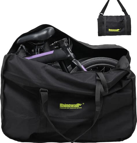 Eine zusammengeklappte Bettschutzgitter-Einheit mit Tragetasche, bereit für den Transport.