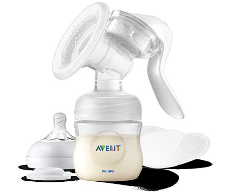 Detailansicht der Philips Avent SCF430/10 Handmilchpumpe mit Fokus auf die Brustplatte