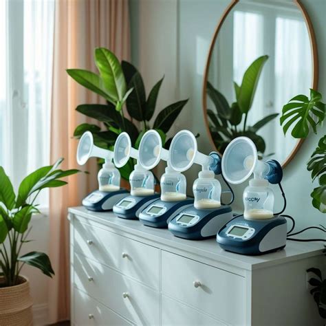 Vergleich von modernen elektrischen Milchpumpen mit Fokus auf Design und Display