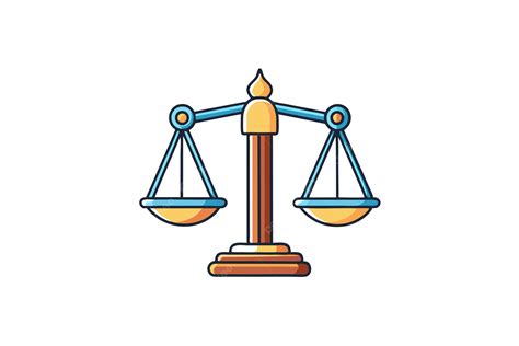 Illustration einer Waage, die Gerechtigkeit symbolisiert, mit einem Baby im Hintergrund