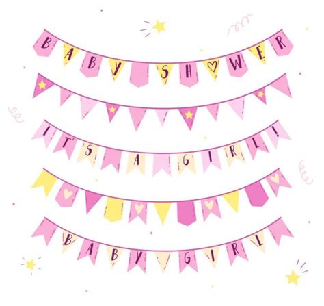 Collage verschiedener Designelemente für Babyparty-Einladungen