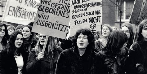 Historisches Foto der Frauenbewegung in den 1970er Jahren