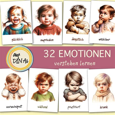 Grafik, die verschiedene Emotionen bei Kleinkindern zeigt (Wut, Frustration, Freude)