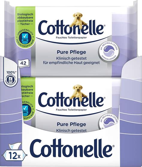 Verpackung der Cottonelle Pure Sensitive Feuchttücher