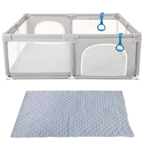 Abbildung eines runden Laufgitters mit einem Baby darin