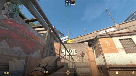 Grafische Darstellung der Ausrichtungshilfe für Granatenwürfe in Counter-Strike 2