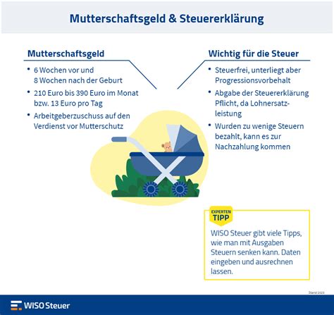 Infografik, die den Prozess der Beantragung von Mutterschaftsgeld und die verschiedenen Anspruchsberechtigten darstellt.