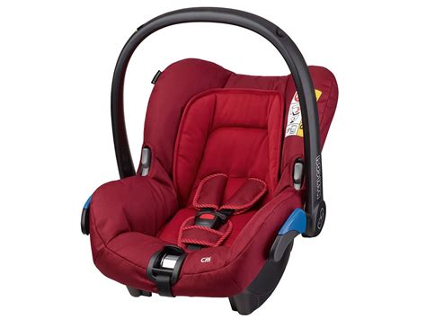 Illustration einer Maxi-Cosi Citi Babyschale mit einem Baby darin