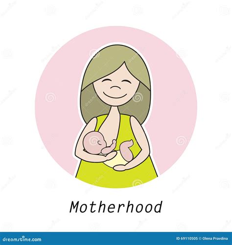 Illustration einer stillenden Mutter mit einem Baby, umgeben von schützenden Antikörpern.