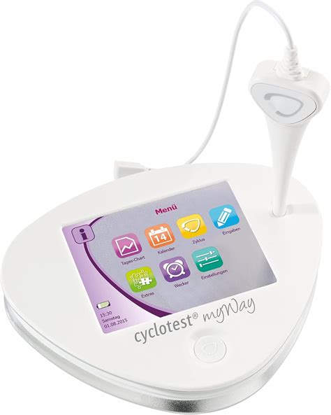 Bild eines Cyclotest myWay Zykluscomputers mit integriertem Thermometer und Display