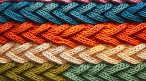 Detailansicht eines gestrickten Perlmusters