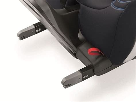 Detailansicht der ISOFIX-Rastarme mit Entriegelungstaste