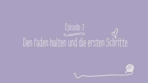 Grafik zur korrekten Fadenhaltung beim Häkeln