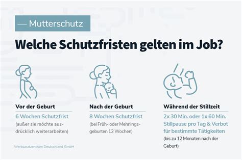 Infografik: Wichtige Fristen und Rechte während der Schwangerschaft am Arbeitsplatz