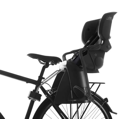 Illustration des Britax Römer Jockey Comfort Kindersitzes, montiert auf einem Fahrrad.