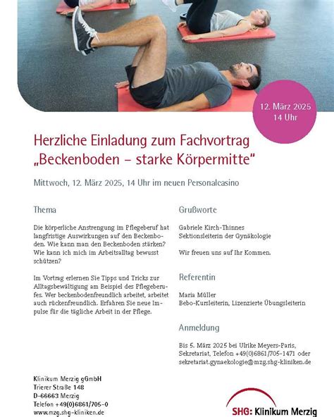 Beispiel für eine Übung zur Stärkung des Beckenbodens