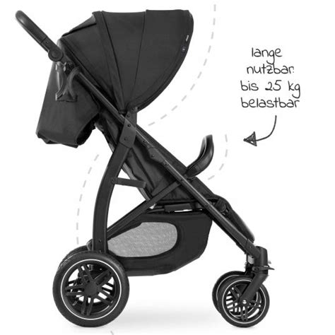 Der Hauck Sportwagen mit ausgeklapptem Verdeck und offenem Belüftungsfenster