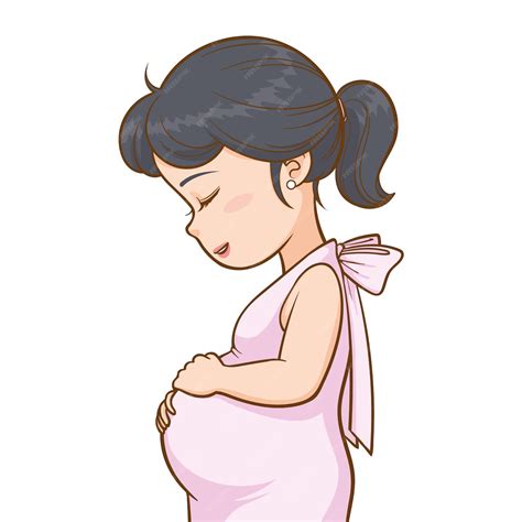 Illustration einer schwangeren Frau, die von einem Arzt beraten wird.