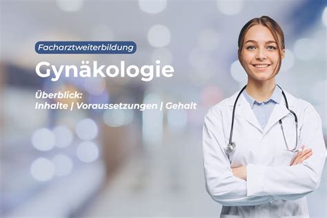 Infografik, die die Dauer und Inhalte der Schwerpunktweiterbildungen in der Gynäkologie darstellt.