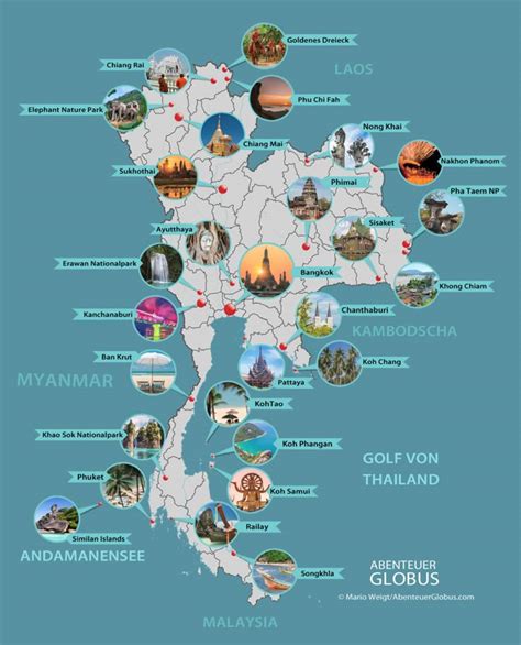 Karte mit beliebten Reisezielen und empfohlenen Impfungen