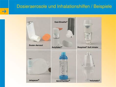 Vergleich von Dosieraerosol und Pulverinhalator