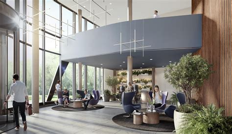 Einladendes Foyer der Frauenklinik mit modernen Elementen